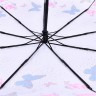 Зонт женский 3 сложения автомат "Бабочки" 9 спиц 4