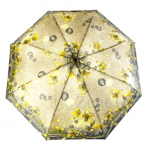Зонт женский 3 сложения полуавтомат полиэстер "Цветной" диаметр купола 95 см 8 спиц 4