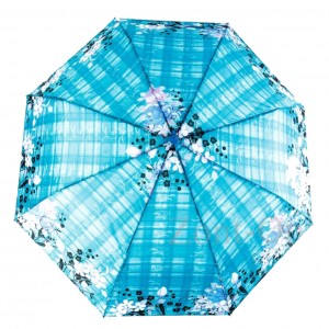 Зонт женский 3 сложения полуавтомат полиэстер "Цветной" диаметр купола 95 см 8 спиц 6