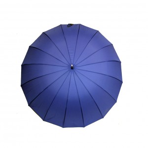 Зонт трость универсальный однотонный с облегченным каркасом 16 спиц  1