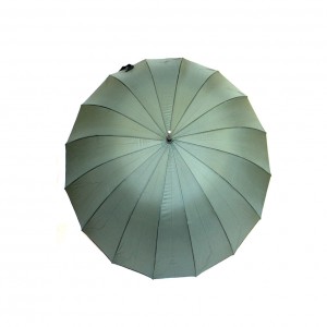 Зонт трость универсальный однотонный с облегченным каркасом 16 спиц  6