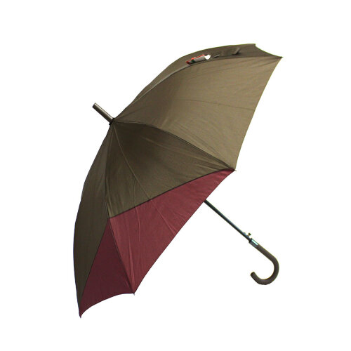 Зонт трость женский однотонный с кайма комбинированный 8 спиц 2