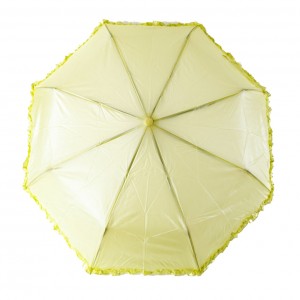 Зонт женский 3 сложения полуавтомат "Перламутровый с бахромой" полиэстер 8 спиц 1