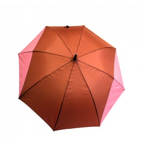 Зонт трость женский однотонный с кайма комбинированный 8 спиц 8