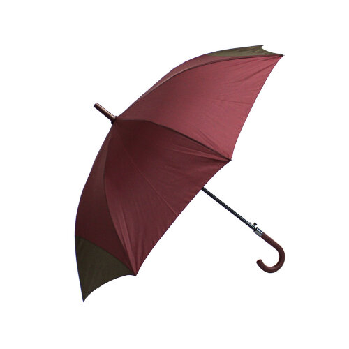 Зонт трость женский однотонный с кайма комбинированный 8 спиц 9