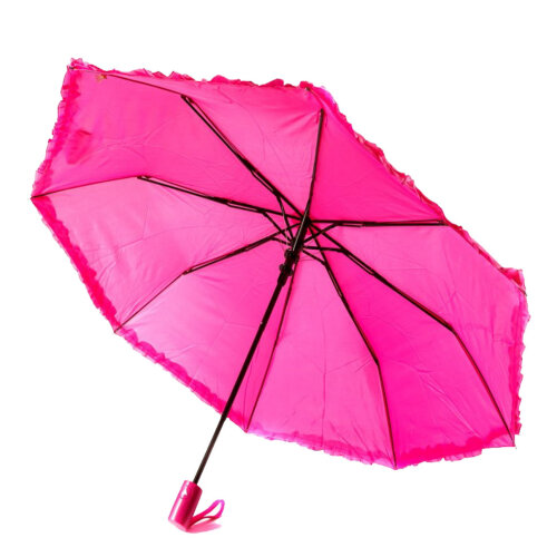 Зонт женский 3 сложения полуавтомат "Перламутровый с бахромой" полиэстер 8 спиц 7