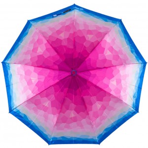 Зонт женский 3 сложения полуавтомат "Акварель микс" диаметр купола 110 см 9 спиц 5