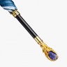 Зонт-трость Rainie с дизайнерской ручкой и декоративным синим камнем 1946