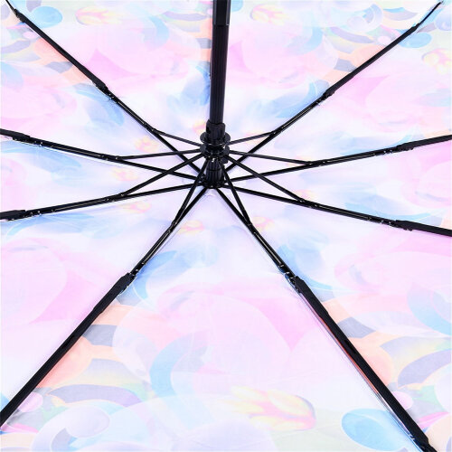 Зонт женский 3 сложения полуавтомат "Бабочки" 9 спиц  3
